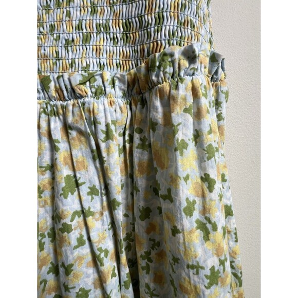 Free People Lavender Daze Floral Smocked Midi Dress Size S Boho - Picture 9 of 9